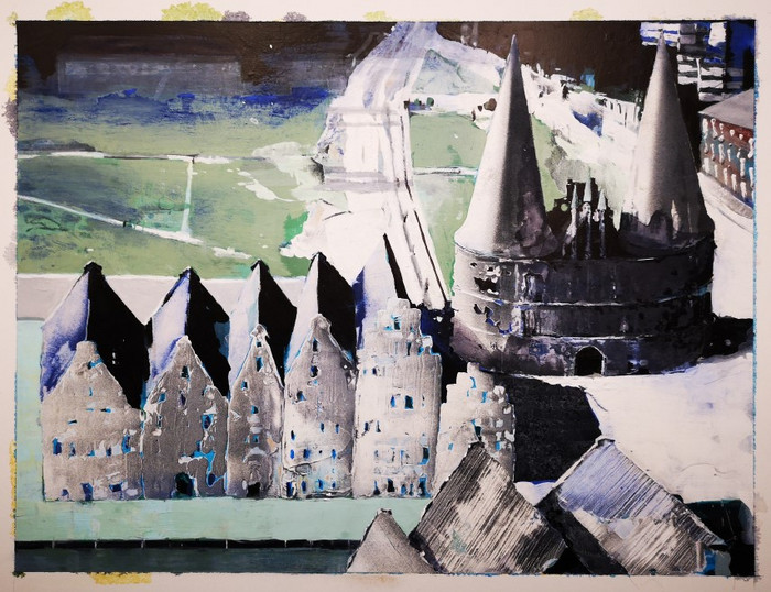 Holstentor und Salzspeicher von Thomas Kleemann, 2019/2020