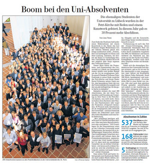 Lübecker Nachrichten von 17./18. Juli 2011