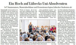 Lübecker Nachrichten vom 24./25. Juli 2016