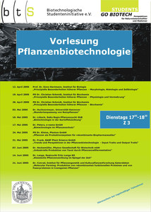 Vorlesung Pflanzenbiotechnologie