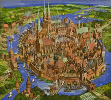 Historische Stadt (Zeichnung: Heinz-Joachim Draeger)