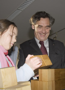 Bürgermeister Saxe bei einem der SALÜ-Projekte