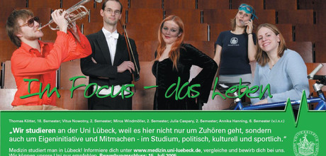An der Uni Lübeck studieren