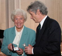 Edith Carstensen mit Prof. Dr. Peter Bucsky